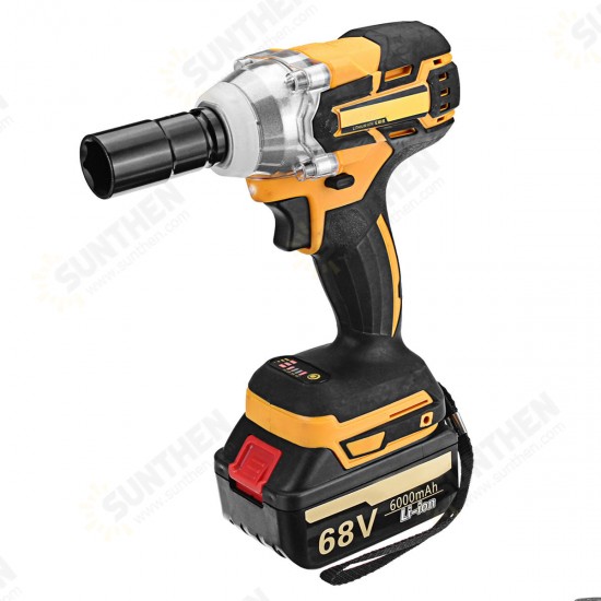 68V 6000mAh Electric Wrench 2 Batteries 1 Charger Brushless Cordless Drive Impact Wrench Tools 68V 6000mAh Electric Wrench 2 Batteries 1 Charger Brushless Cordless Drive Impact Wrench Tools