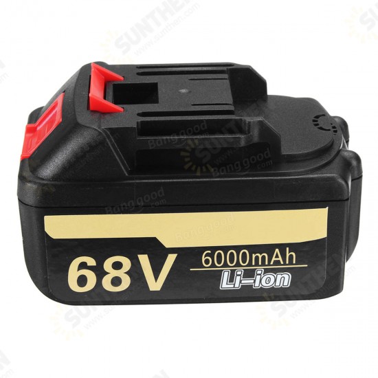 68V 6000mAh Electric Wrench 2 Batteries 1 Charger Brushless Cordless Drive Impact Wrench Tools