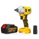 68V 8000mAh 460N.m Electric Cordless Impact Wrench Brushless Driver Tool w/ 2pcs Li-ion Batteries