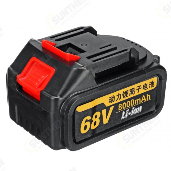 68V 8000mAh 460N.m Electric Cordless Impact Wrench Brushless Driver Tool w/ 2pcs Li-ion Batteries