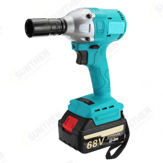 68V 8000mAh Electric Brushless Cordless Impact Wrench Reparing Tools Kit with Li-Ion Battery Charger