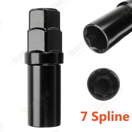 7 Sided Spline Driver Wheel Tuner Lug Nut Key Locking Lock Socket Removal Tool