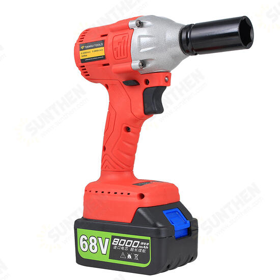 8000mAh 68V Lithium-Ion Brushless Cordless High Torque Square Drive Impact Wrench