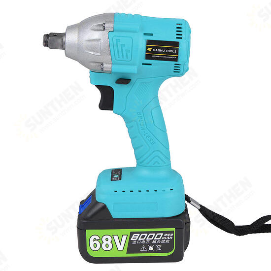 8000mAh 68V Lithium-Ion Brushless Cordless High Torque Square Drive Impact Wrench