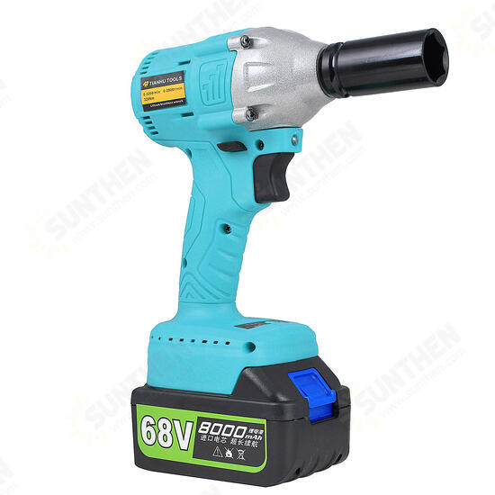 8000mAh 68V Lithium-Ion Brushless Cordless High Torque Square Drive Impact Wrench