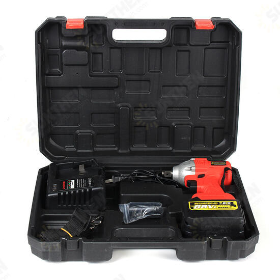 88V 10000mAH 110V-220V Electric Wrench Lithium-Ion Drive Cordless Power Wrench 320Nm Torque