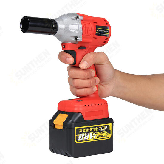 88V 10000mAH 110V-220V Electric Wrench Lithium-Ion Drive Cordless Power Wrench 320Nm Torque