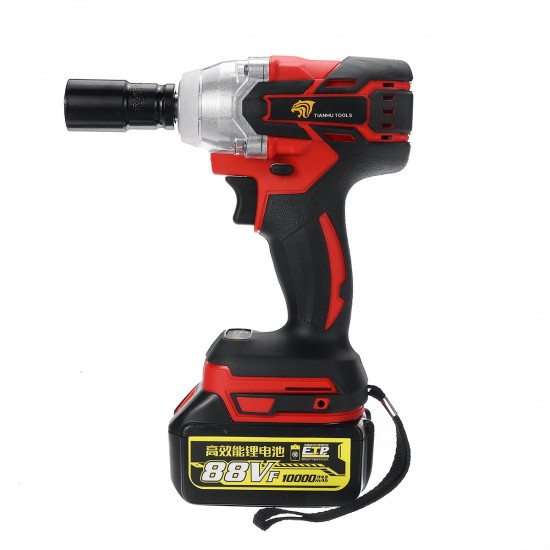 88VF 10000mAh 520N.M High Torque Cordless Brushless Electric Wrench with Rechargeable Battery