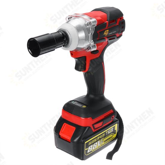 88VF 10000mAh 520N.M High Torque Cordless Brushless Electric Wrench with Rechargeable Battery