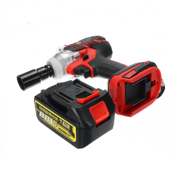 88VF 10000mAh 520N.M High Torque Cordless Brushless Electric Wrench with Rechargeable Battery