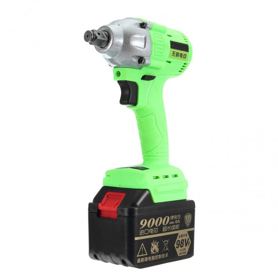 98V 9000mAh Cordless Lithium-Ion Electric Impact Wrench Power Wrenche Brushless Motor
