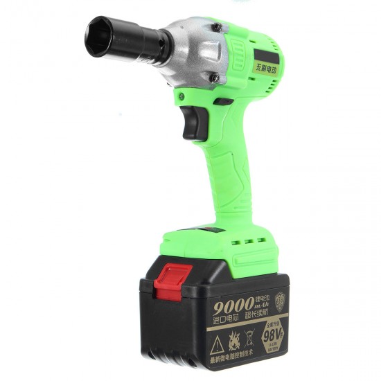 98V 9000mAh Cordless Lithium-Ion Electric Impact Wrench Power Wrenche Brushless Motor