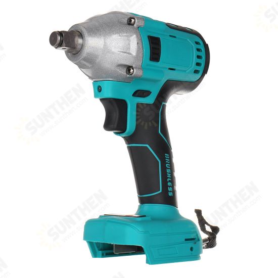 Blue Cordless Brushless Impact Wrench Drill Drive Machine For Makita 18V Battery