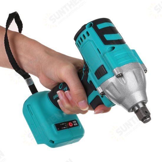 Blue Cordless Brushless Impact Wrench Drill Drive Machine For Makita 18V Battery