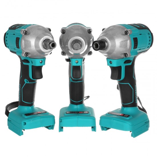 Blue Cordless Brushless Impact Wrench Drill Drive Machine For Makita 18V Battery