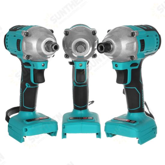 Blue Cordless Brushless Impact Wrench Drill Drive Machine For Makita 18V Battery Blue Cordless Brushless Impact Wrench Drill Drive Machine For Makita 18V Battery