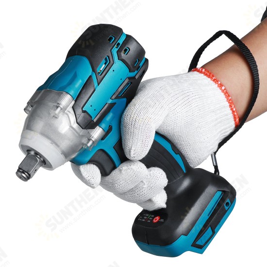 Cordless Brushless Impact Wrench 520N.m Torque 1/2inch Socket Electric Wrench Tool for Makita 18V Battery