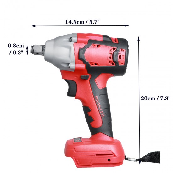 Cordless Electric Screwdriver Brushless Impact Wrench Driver Hammer For Makita 18V Battery