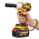 Electric Wrench Lithium-Ion Brushless Motor Cordless Impact Wrench 2 Battries