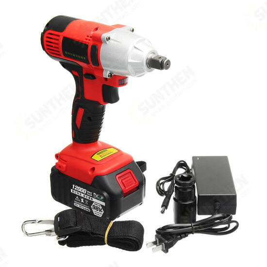 Electric Wrench 98V Lithium-Ion Cordless Impact Wrench Brushless Motor Power Wrench Tools