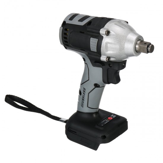 Gray Cordless Brushless Impact Wrench Drill Drive Machine For Makita 18V Battery
