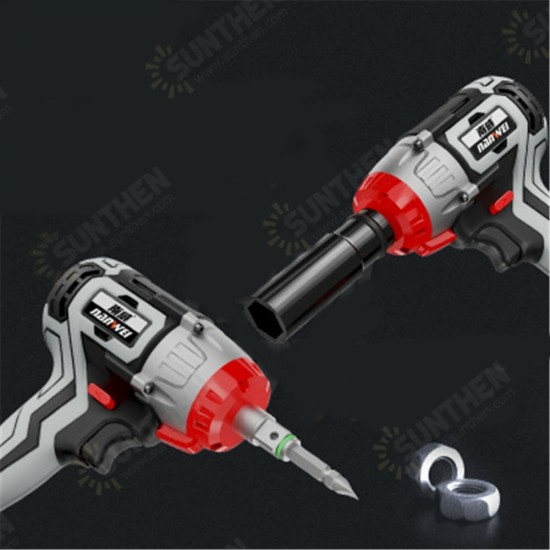 380N.M Brushless Electric Impact Wrench Adjustable Speed Regulation With 6.0Ah Lithium Battery and Charger