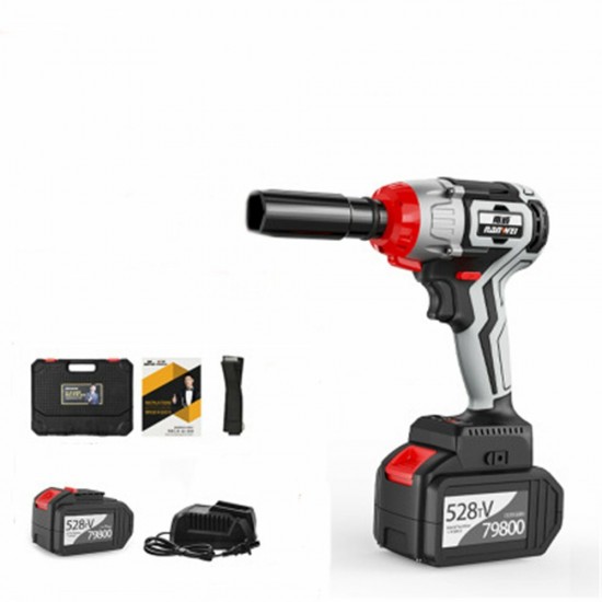 380N.M Brushless Electric Impact Wrench Adjustable Speed Regulation With 6.0Ah Lithium Battery and Charger