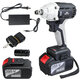 380N.M Brushless Electric Impact Wrench Adjustable Speed Regulation with 4.0/6.0Ah Lithium Battery and Charger