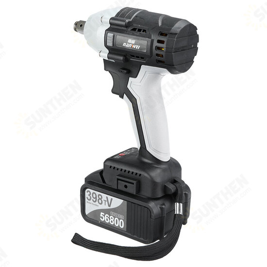 380N.M Brushless Electric Impact Wrench Adjustable Speed Regulation with 4.0/6.0Ah Lithium Battery and Charger