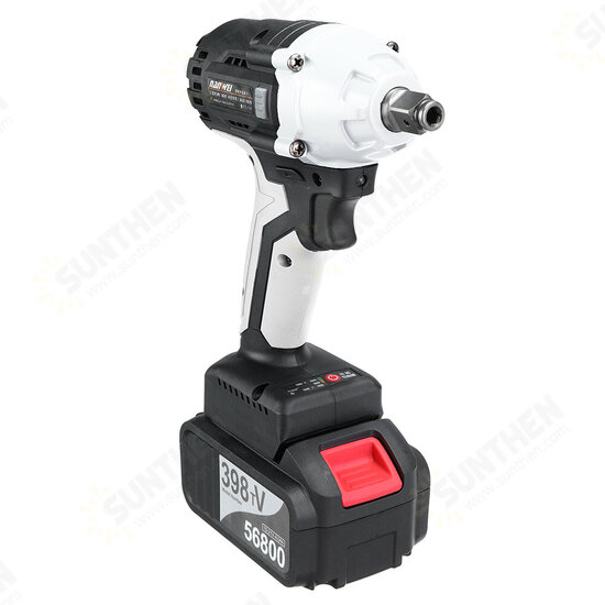 380N.M Brushless Electric Impact Wrench Adjustable Speed Regulation with 4.0/6.0Ah Lithium Battery and Charger