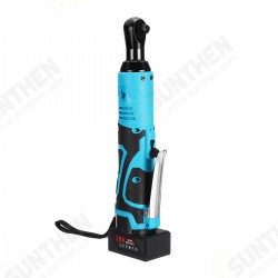 Portable 28V Cordless Rechargeable Ratchet Wrench 3/8 Inch Electric Right Angle Wrench 60N.m W/ 2 Batteries Portable 28V Cordless Rechargeable Ratchet Wrench 3/8 Inch Electric Right Angle Wrench 60N.m W/ 2 Batteries