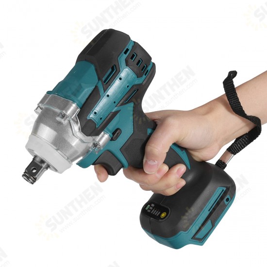 Upgrade 4 Speed Brushless Cordless Electric Impact Wrench Rechargeable 1/2 inch Wrench Power Tools for Makita 18V Battery