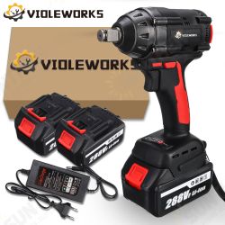 288VF 1/2Inch 520NM Max. Brushless Impact Wrench Li-ion Electric Wrench W/ 2/1/0 Battery Also For Makita Battery 288VF 1/2Inch 520NM Max. Brushless Impact Wrench Li-ion Electric Wrench W/ 2/1/0 Battery Also For Makita Battery
