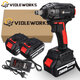 288VF 1/2Inch 520NM Max. Brushless Impact Wrench Li-ion Electric Wrench W/ 2/1/0 Battery Also For Makita Battery