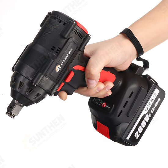 288VF 1/2Inch 520NM Max. Brushless Impact Wrench Li-ion Electric Wrench W/ 2/1/0 Battery Also For Makita Battery