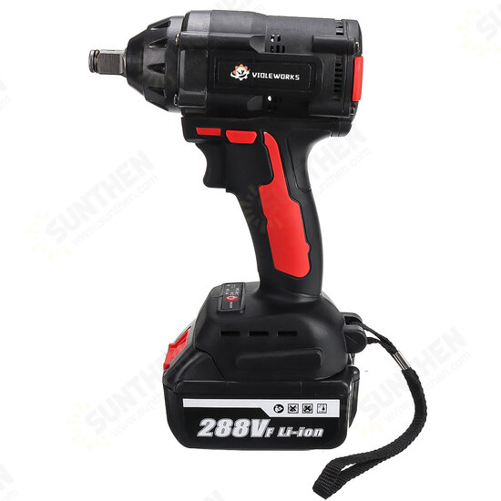 288VF 1/2Inch 520NM Max. Brushless Impact Wrench Li-ion Electric Wrench W/ 2/1/0 Battery Also For Makita Battery