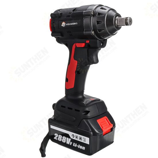 288VF 1/2Inch 520NM Max. Brushless Impact Wrench Li-ion Electric Wrench W/ 2/1/0 Battery Also For Makita Battery