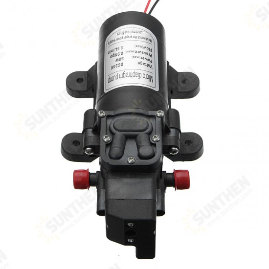 0142YA-24-80 130PSI DC24V 80W Mini Micro Diaphragm High Pressure Water Pump Automatic Switch