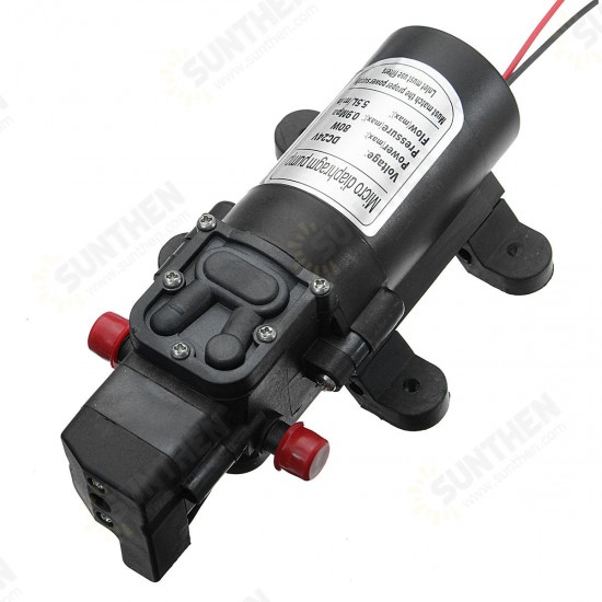 0142YA-24-80 130PSI DC24V 80W Mini Micro Diaphragm High Pressure Water Pump Automatic Switch