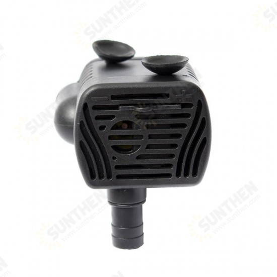 110V 200L/H 3W Aquarium Water Pump Submersible Fountain Air Fish Tank US Plug