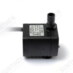 110V 200L/H 3W Aquarium Water Pump Submersible Fountain Air Fish Tank US Plug