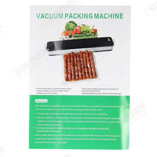 110V Vacuum Packing Machine Sealer Food Saver Meal Fresh Saver Vacuum Sealer Food Preservation 110V Vacuum Packing Machine Sealer Food Saver Meal Fresh Saver Vacuum Sealer Food Preservation