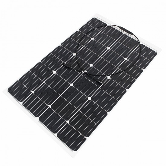 120W 18V Monocrystalline Silicon Semi-flexible Solar Panel Battery Charger with MC4Connector