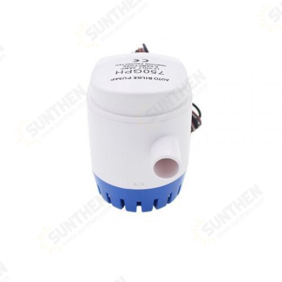 12V 24V 750GPH Automatic Water Bilge Pump For Boat Submersible Auto Pump With Float Switch Marine / Bait Tank / Fish