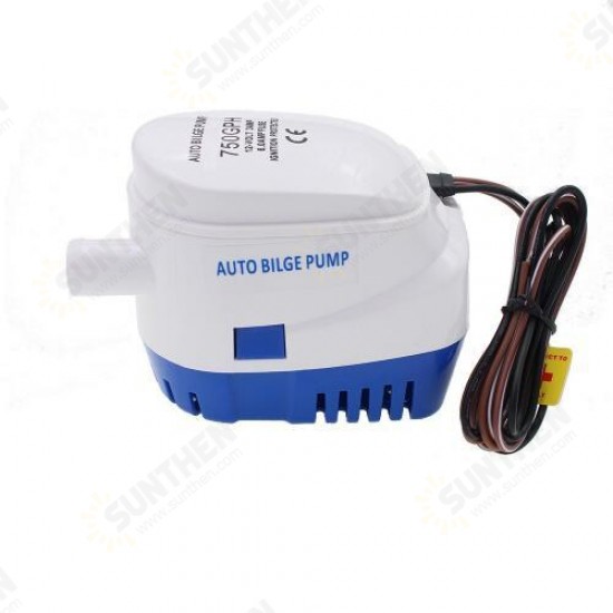 12V 24V 750GPH Automatic Water Bilge Pump For Boat Submersible Auto Pump With Float Switch Marine / Bait Tank / Fish