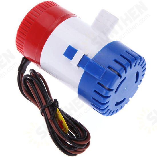 12V 750GPH Bilge Pump Marine Boat Submersible Nonautomatic Water Pump Marine Fishing Boat