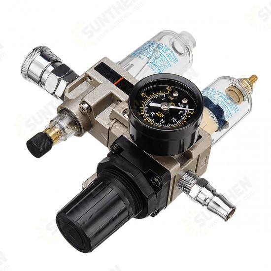 150Psi Manual Pneumatic Air Pressure Filter Regulator Compressor Oil Water Separator 150Psi Manual Pneumatic Air Pressure Filter Regulator Compressor Oil Water Separator