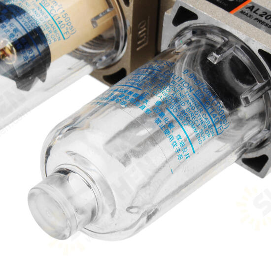 150Psi Manual Pneumatic Air Pressure Filter Regulator Compressor Oil Water Separator 150Psi Manual Pneumatic Air Pressure Filter Regulator Compressor Oil Water Separator