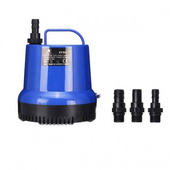 15/25/40/60/90/105W 360° Submersible Bottom Sunction Water Pump Prevent Dry Burning