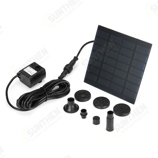 180 L/h 1.2W Solar Power Water Pump Fountain Bird Bath Pond Submersible Pump